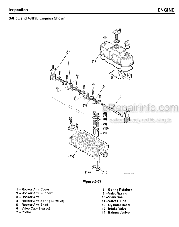 Photo 3 - Yanmar 3JH5E 4JH5E 4JH4-TE 4JH4-HTE Service Manual Marine Engine