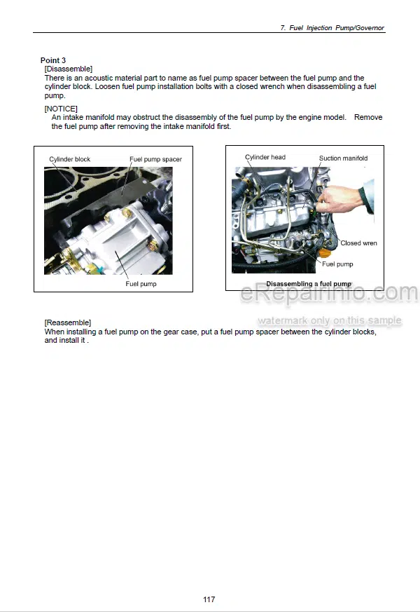 Photo 14 - Yanmar 3TNV82A 3TNV84 3TNV84T 3TNV88 4TNV84 4TNV84T 4TNV94L 4TNV98 4TNV98T 4TNV106 4TNV106T Service Manual Industrial Diesel Engine