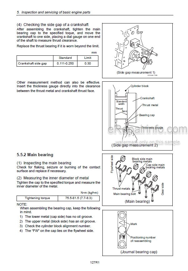 Photo 2 - Yanmar 3YM30 3YM20 2YM15 Service Manual Marine Diesel Engine