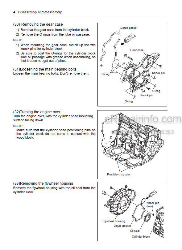 Photo 1 - Yanmar 3YM30 3YM20 2YM15 Service Manual Marine Diesel Engine