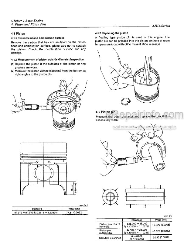 Photo 1 - Yanmar 4JH2E 4JH2-TE 4JH-HTE 4JH2-DTE Service Manual Marine Diesel Engine