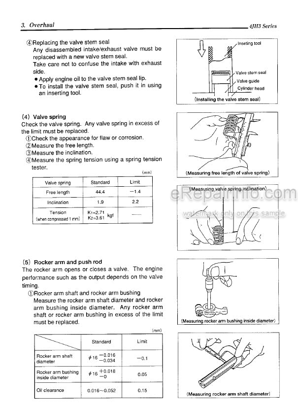 Photo 12 - Yanmar 4JH3-TE 4JH3-TBE 4JH3-THE 4JH3-HTE 4JH3-HTBE 4JH3-HTHE 4JH3-DTHE Service Manual Marine Diesel Engine