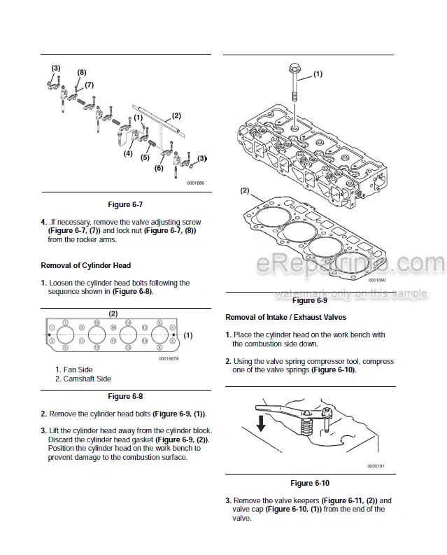 Photo 2 - Yanmar 4TNV98 4TNE98 Service Manual Diesel Engine