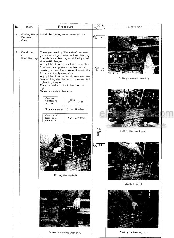 Photo 7 - Yanmar 6CX-ETE Service Manual Marine Diesel Engine