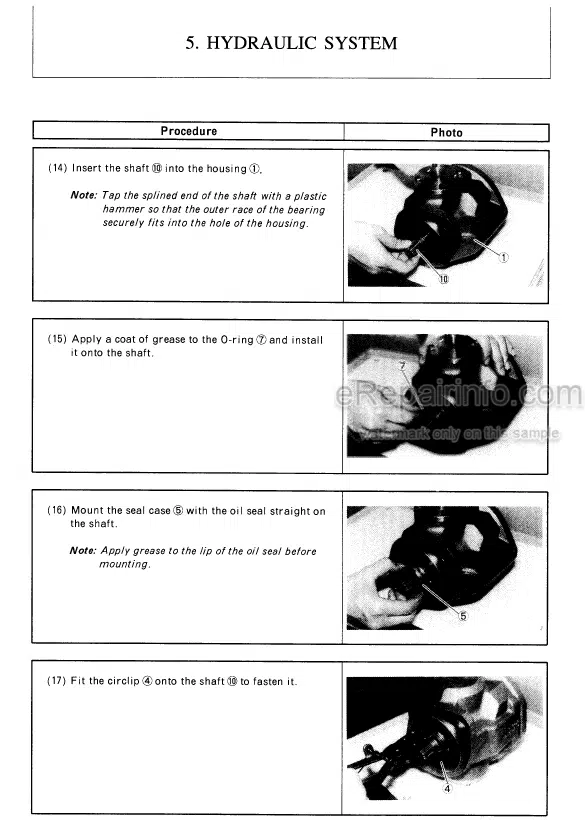 Photo 9 - Yanmar B22-2 B22-2A Service Manual Excavator