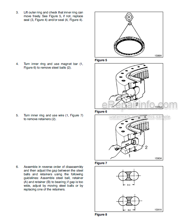 Photo 4 - Yanmar B55W-1 Shop Manual Wheeled Excavator 1001-