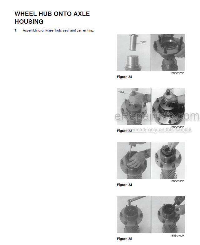 Photo 8 - Yanmar B55W-1 Shop Manual Wheeled Excavator 1001-