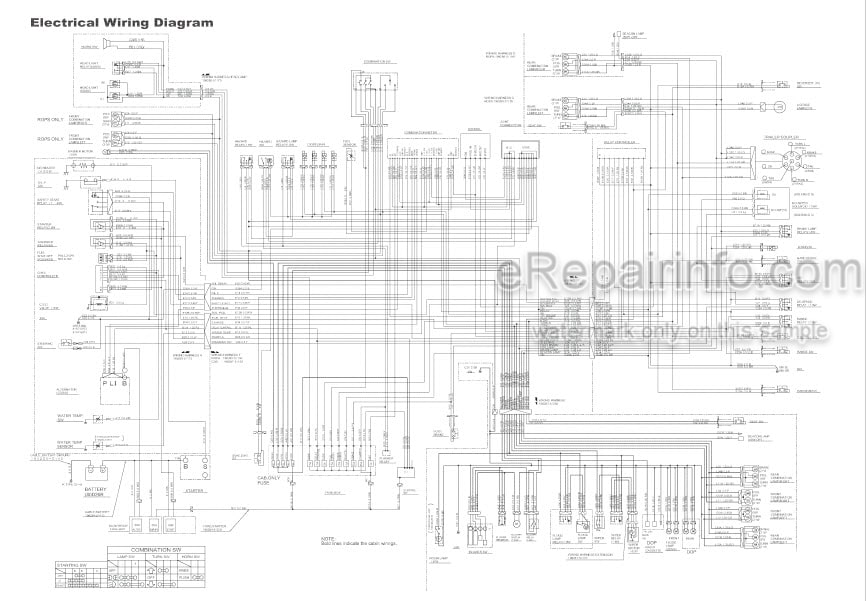 Photo 4 - Yanmar EF227H EF230H EF233H EF235H Technical Manual Tractor