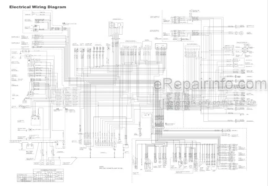 Photo 4 - Yanmar EF227H EF230H EF233H EF235H Technical Manual Tractor