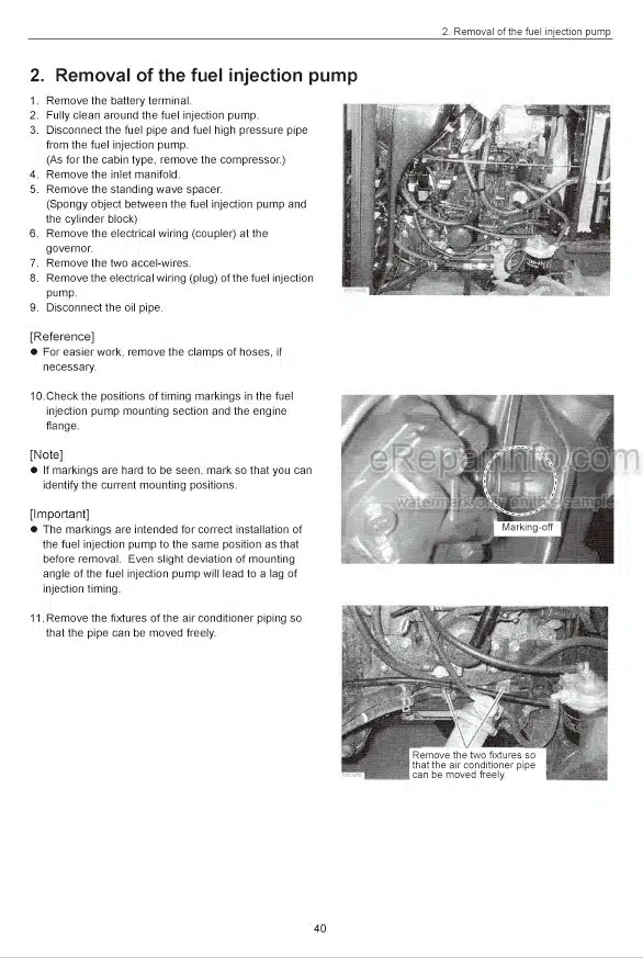 Photo 9 - Yanmar EF312T EF352T Technical Manual Diesel Tractor