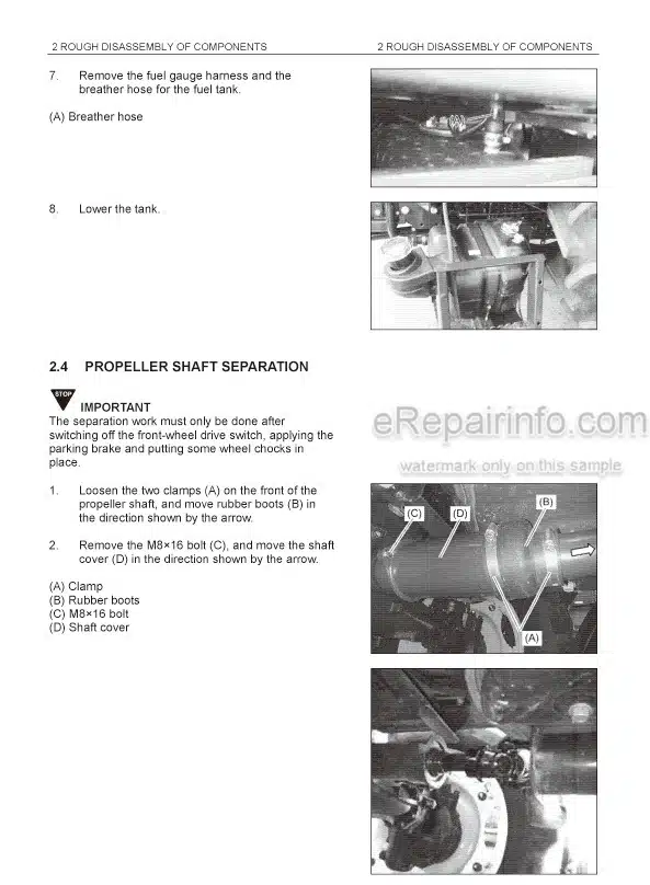 Photo 8 - Yanmar EF685 Technical Manual Diesel Tractor