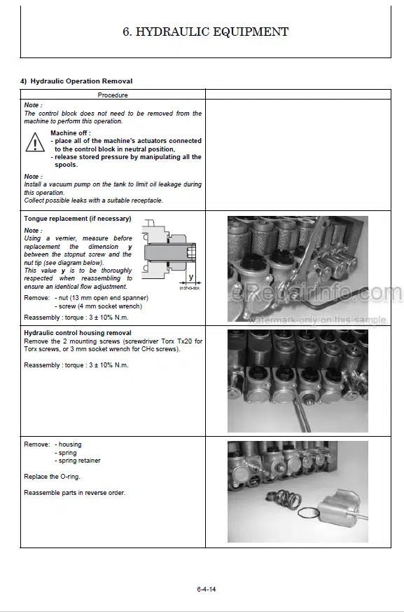 Photo 2 - Yanmar Kobelco SK16 Shop Manual Excavator