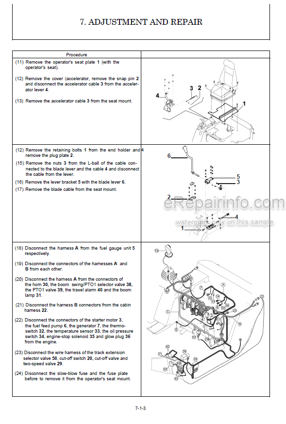 Photo 6 - Yanmar Kobelco SK18 Shop Manual Excavator