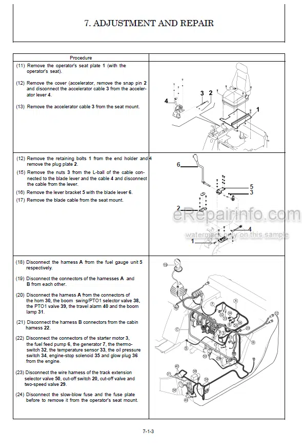 Photo 6 - Yanmar Kobelco SK18 Shop Manual Excavator