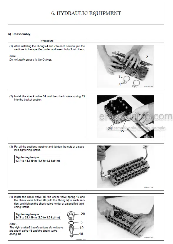 Photo 7 - Yanmar SV05-A SV05-B Service Manual Excavator