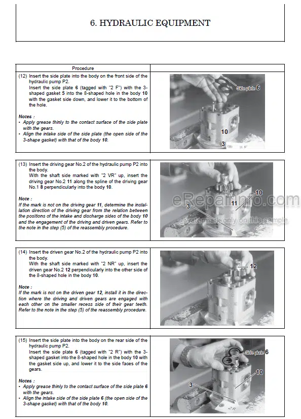 Photo 7 - Yanmar SV15 SV17 SV17EX Service Manual Excavator