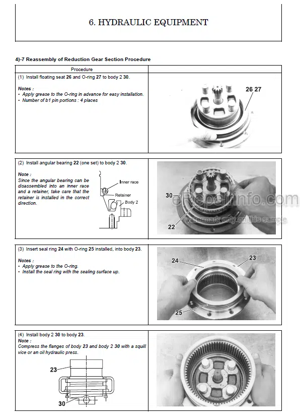 Photo 8 - Yanmar SV05-A SV05-B Service Manual Excavator