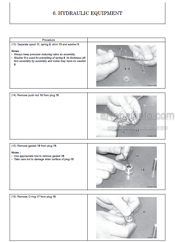 Photo 8 - Yanmar SV100-1 Service Manual Excavator