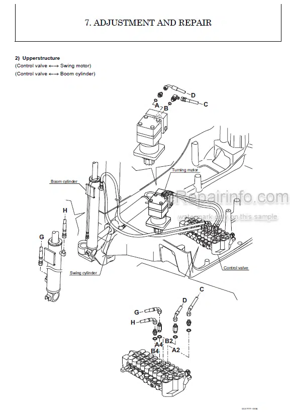Photo 3 - Yanmar SV15 SV17 SV17EX Service Manual Excavator