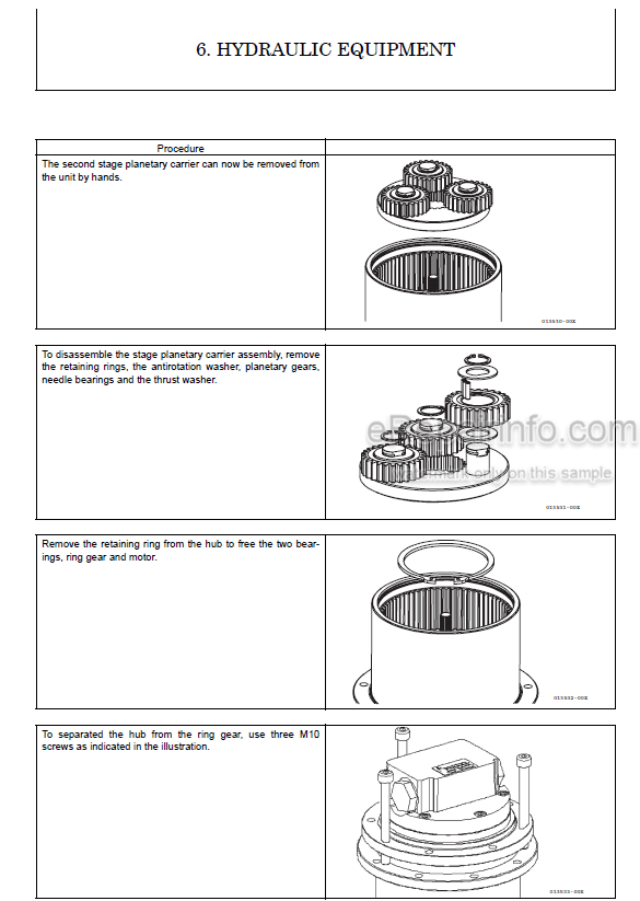 Photo 6 - Yanmar SV15 SV17 SV17EX Service Manual Excavator