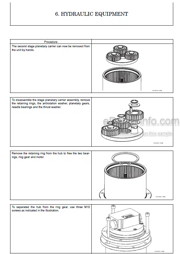 Photo 6 - Yanmar SV15 SV17 SV17EX Service Manual Excavator