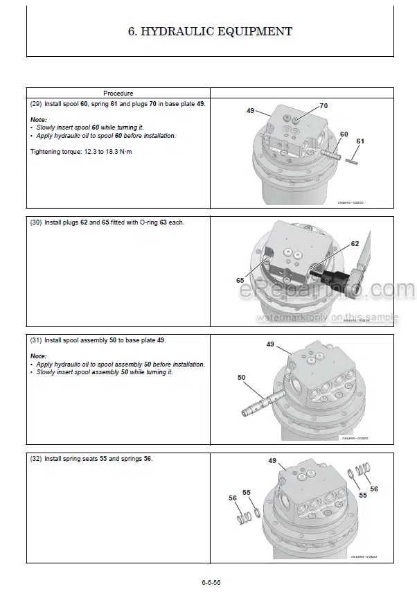 Photo 8 - Yanmar Schaef TC08 Service Manual Crawler Excavator