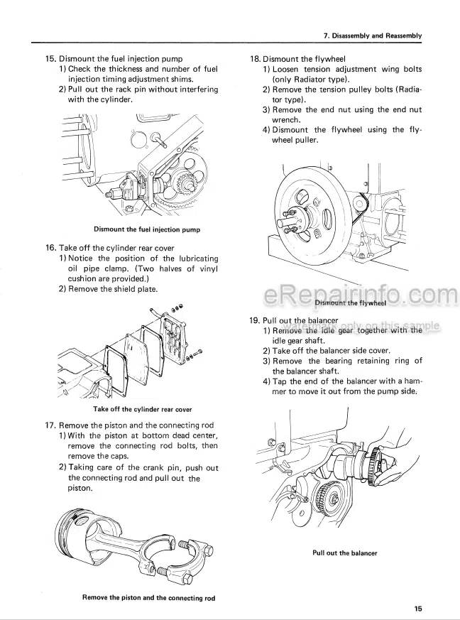 Photo 7 - Yanmar TF50 TF50H TF60 TF60-H TF70 TF70-H TF80 TF80-H TF90 TF90-H TF110 TF110-H TF120 TF120-H TF140 TF140-H TF160 TF160-H Service Manual Diesel Engine