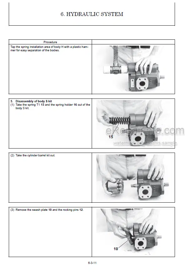 Photo 8 - Yanmar ViO33-6 ViO38-6 Service Manual Excavator