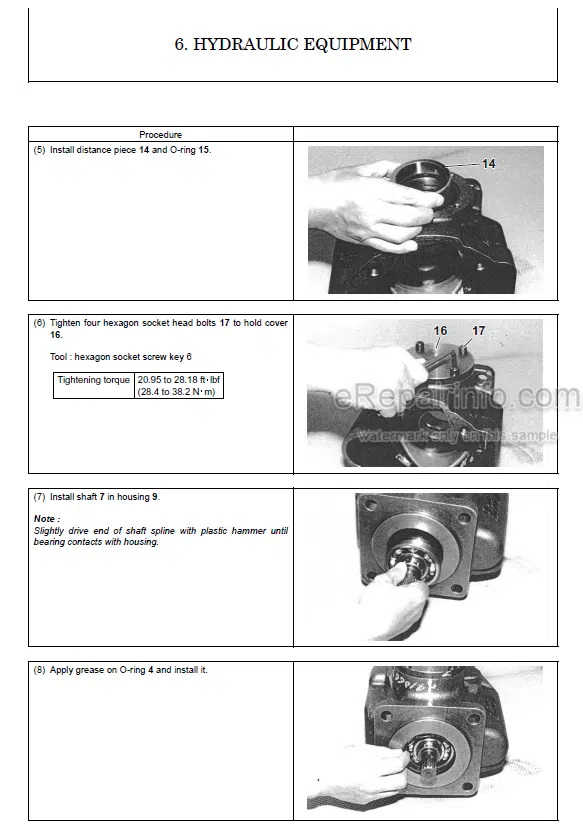 Photo 7 - Yanmar ViO75-A Service Manual Excavator 01170-