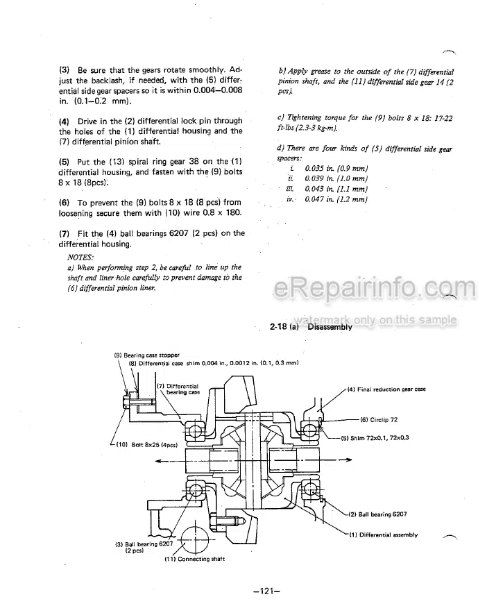 Photo 6 - Yanmar YM135 YM135D YM155 YM155D Service Manual Diesel Tractor
