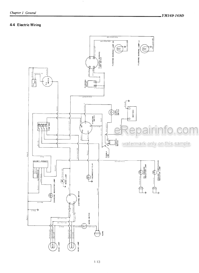 Photo 3 - Yanmar YM169 YM169D Service Manual Diesel Tractor