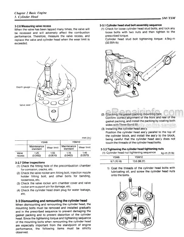 Photo 1 - Yanmar YSM8-R YSM8-Y YSM12-R YSM12-R Service Manual Marine Diesel Engine