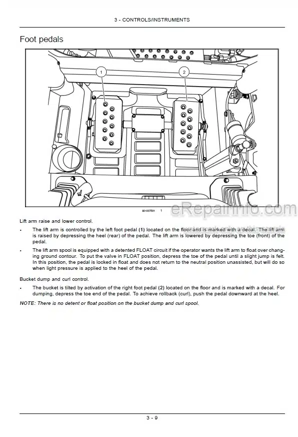 Photo 3 - Case SR130 SR160 SR175 SV185 SR210 SR240 SR270 SV280 SV340 TR270 TR310 TR340 TV380 Operators Manual Skid Steer Compact Track Loader