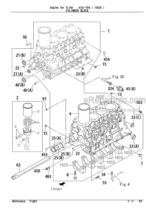 Photo 5 - Isuzu 4JJ1TYSB03 Parts Catalog Engine For Takeuchi TB290 Hydraulic Excavator