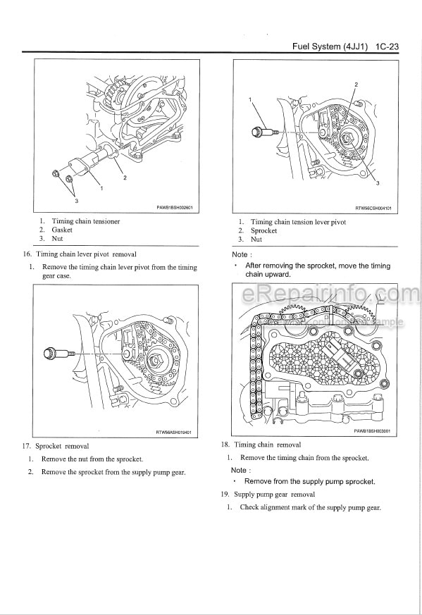 Photo 3 - Isuzu 4JJ1 Interim Tier 4 Workshop Manual Diesel Engine