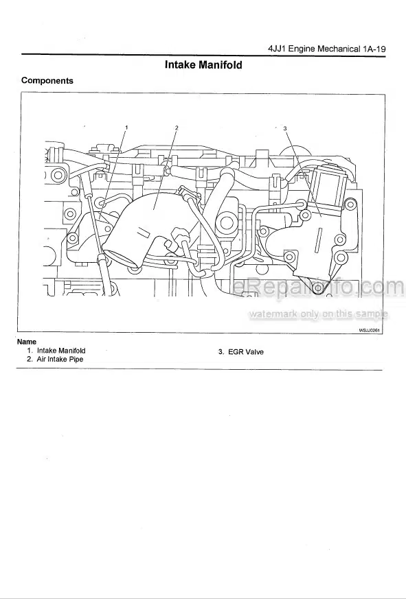 Photo 3 - Isuzu AI-4JJ1X AJ-4JJ1T BJ-4JJ1X BU-4JJ1T Workshop Manual Industrial Diesel Engine