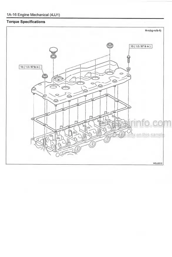 Photo 3 - Isuzu AI-4JJ1X Workshop Manual Industrial Diesel Engine