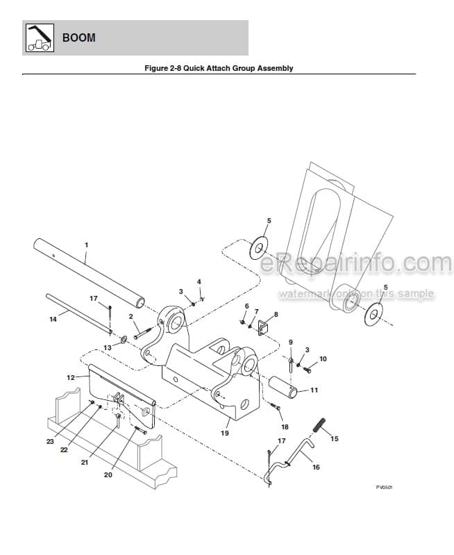 Photo 1 - JLG 1044C-54 Illustrated Parts Manual Telehandler SN 0160009654 And After Including 0160008714