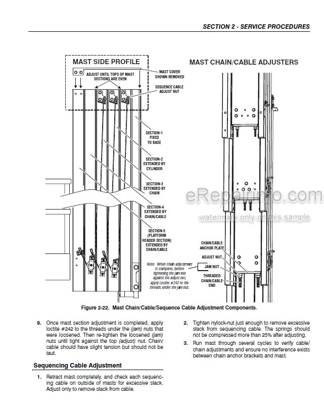 Photo 5 - JLG 10VP 15VP 20VP Service And Maintenance Manual Vertical Mast