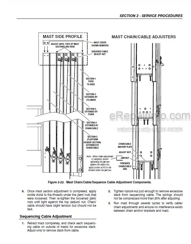 Photo 5 - JLG 10VP 15VP 20VP Service And Maintenance Manual Vertical Mast
