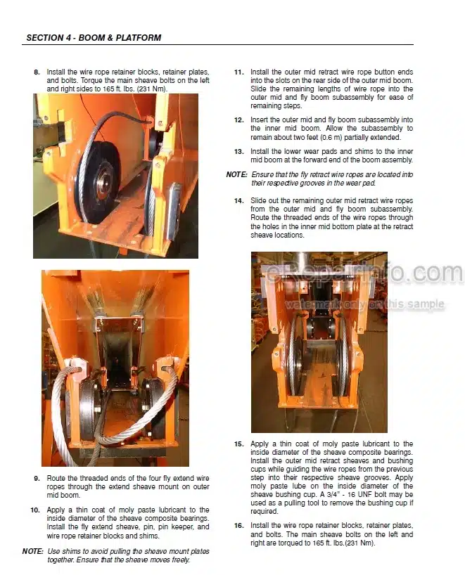 Photo 3 - JLG 1100S 1100SJP Service And Maintenance Manual Boom Lift