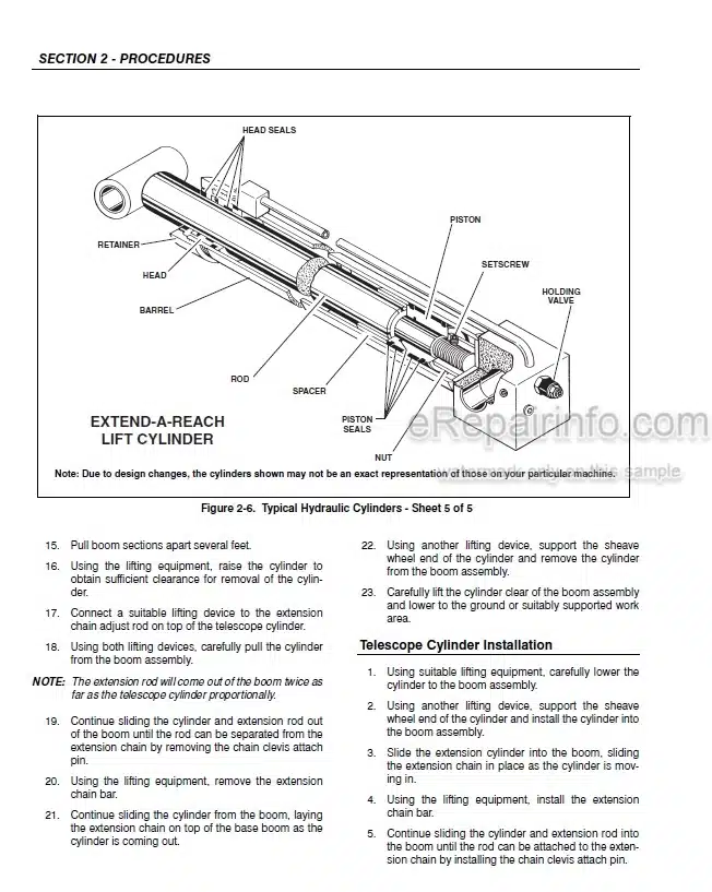 Photo 3 - JLG 110HX 100HX+10 Service And Maintenance Manual Boom Lift