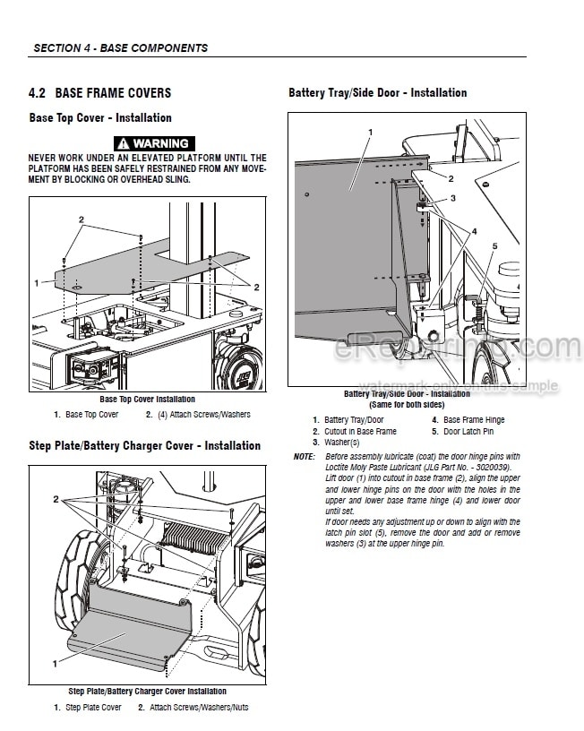 Photo 7 - JLG V1331E Service Manual Work Platform