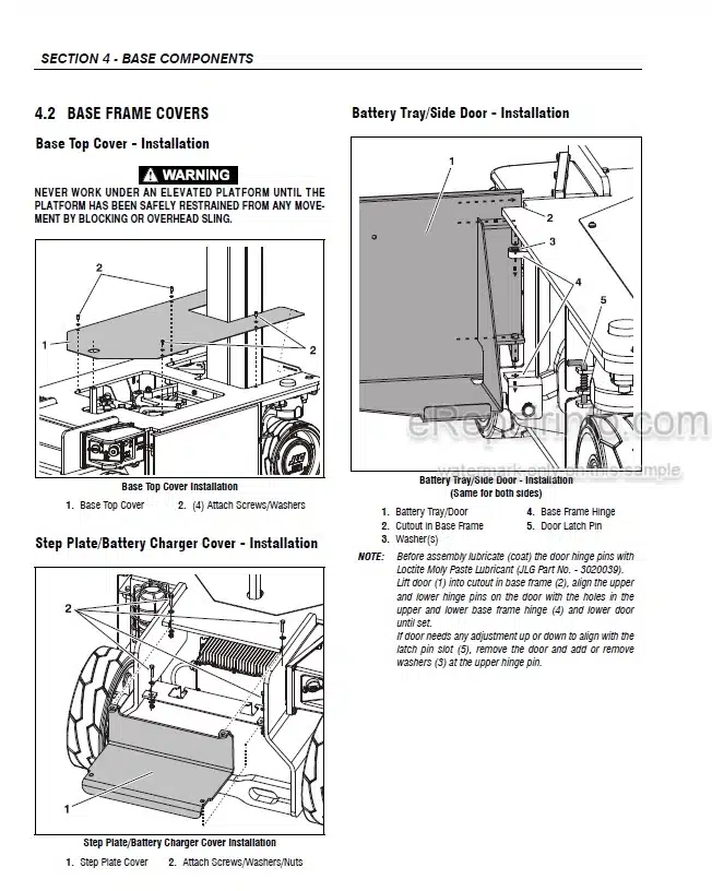 Photo 7 - JLG V1331E Service Manual Work Platform