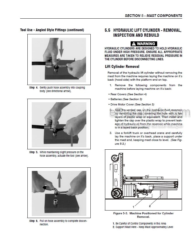 Photo 3 - JLG 15MVL 20MVL 15MSP 20MSP Service And Maintenance Manual Vertical Mast