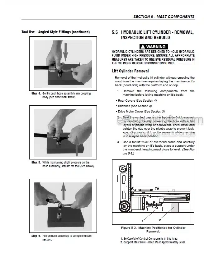 Photo 3 - JLG 15MVL 20MVL 15MSP 20MSP Service And Maintenance Manual Vertical Mast
