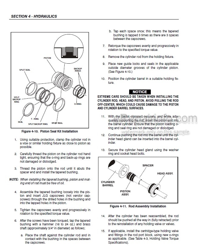 Photo 3 - JLG 1930ES 2030ES 2630ES 2646ES 3246ES Service And Maintenance Manual Scissor Lift
