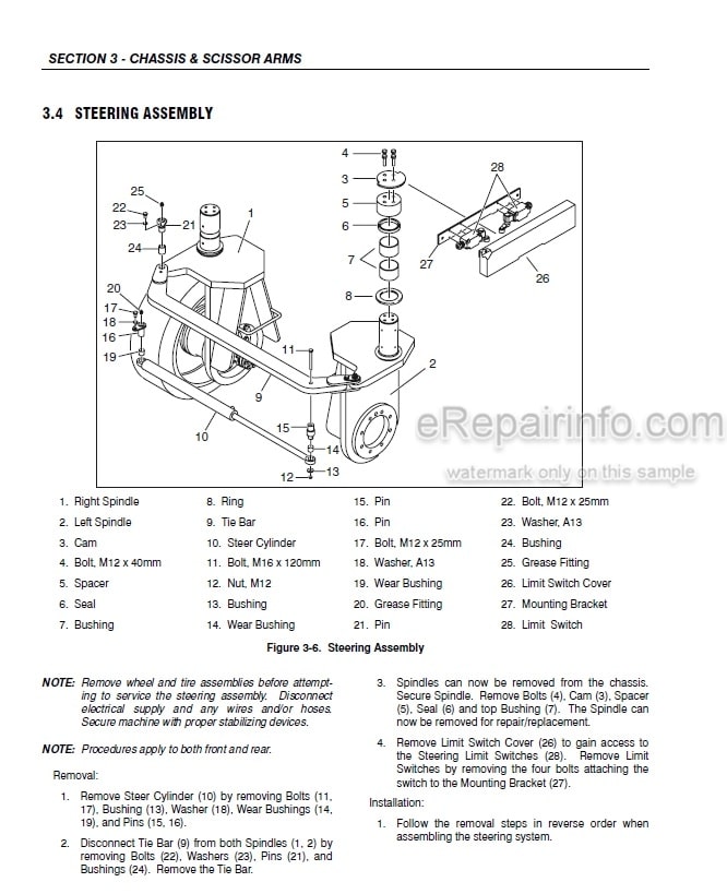 Photo 3 - JLG 245-12 Service And Maintenance Manual Scissors Lift