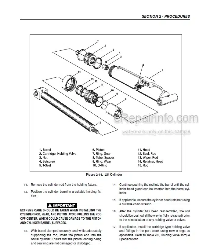 Photo 3 - JLG 25RTS 33RTS 40RTS Service And Maintenance Manual Scissor Lift