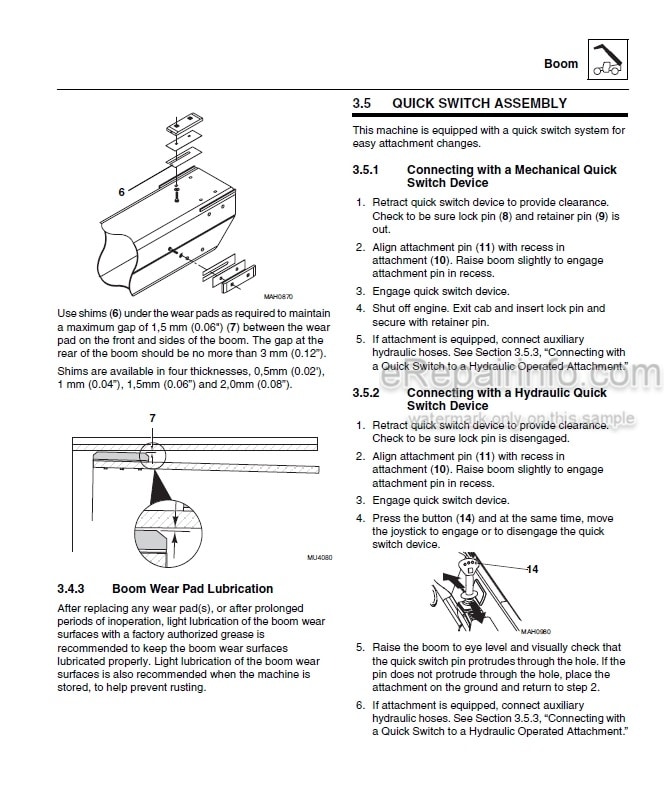 Photo 4 - JLG 266 307 266 LoPro Service Manual Telehandler